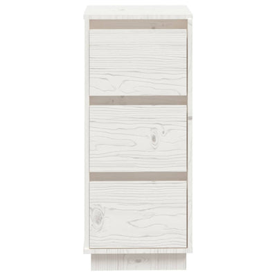 Sideboard White 32x34x75 cm Solid Wood Pine Payday Deals