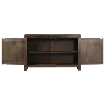 Sideboard with Carved Design 110x35x70 cm Solid Mango Wood Payday Deals