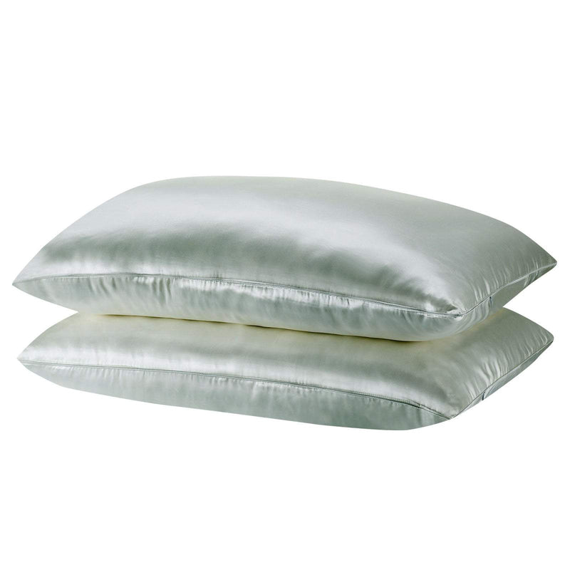 SILK PILLOW CASE TWIN PACK - SIZE: 51X76CM - Sage Payday Deals