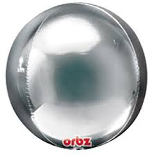Silver Party Supplies Round Orbz Foil Balloon Payday Deals