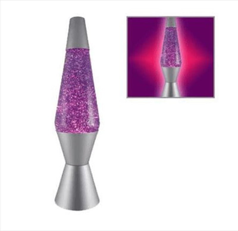 Silver/Purple Diamond Glitter Lamp Payday Deals