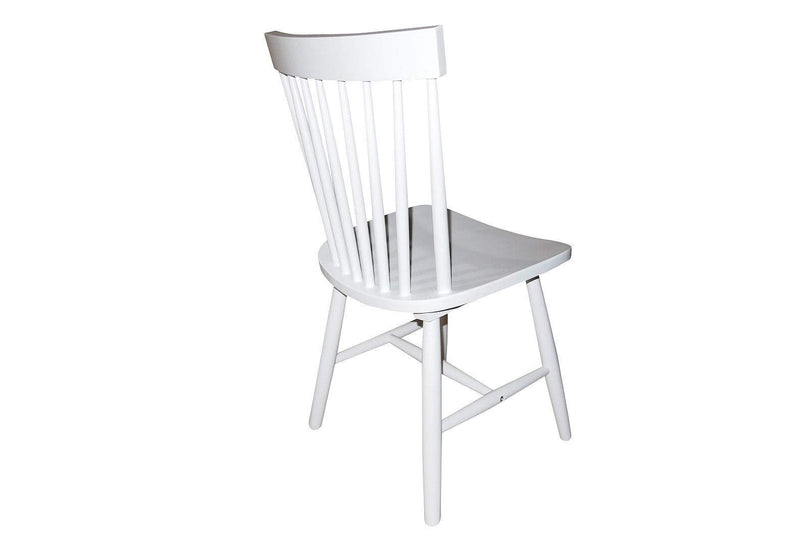 Simple Living Ari Rubberwood White Set of 2 Dining Chairs