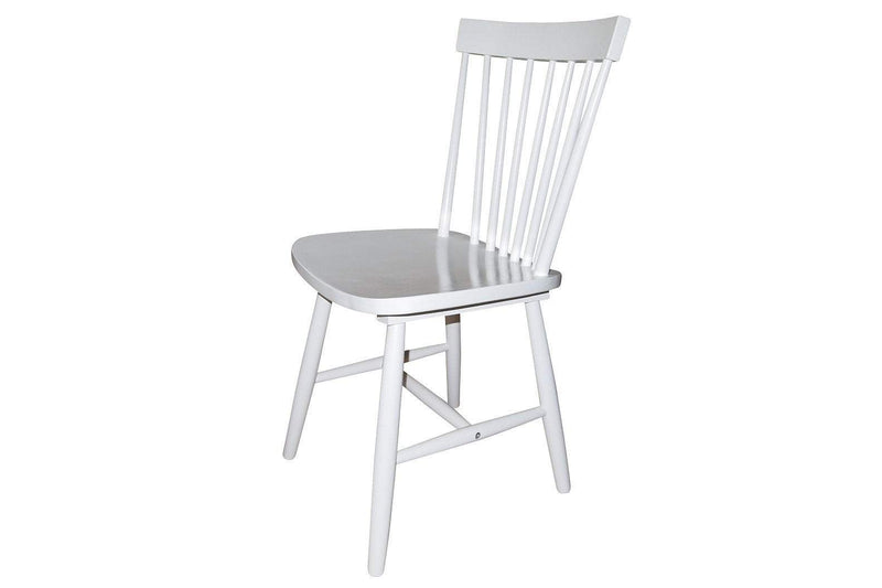 Simple Living Ari Rubberwood White Set of 2 Dining Chairs