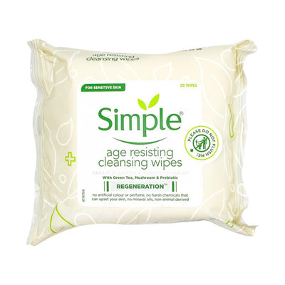 Simple Regeneration Age Resisting Cleansing Wipes 25 Pack Payday Deals