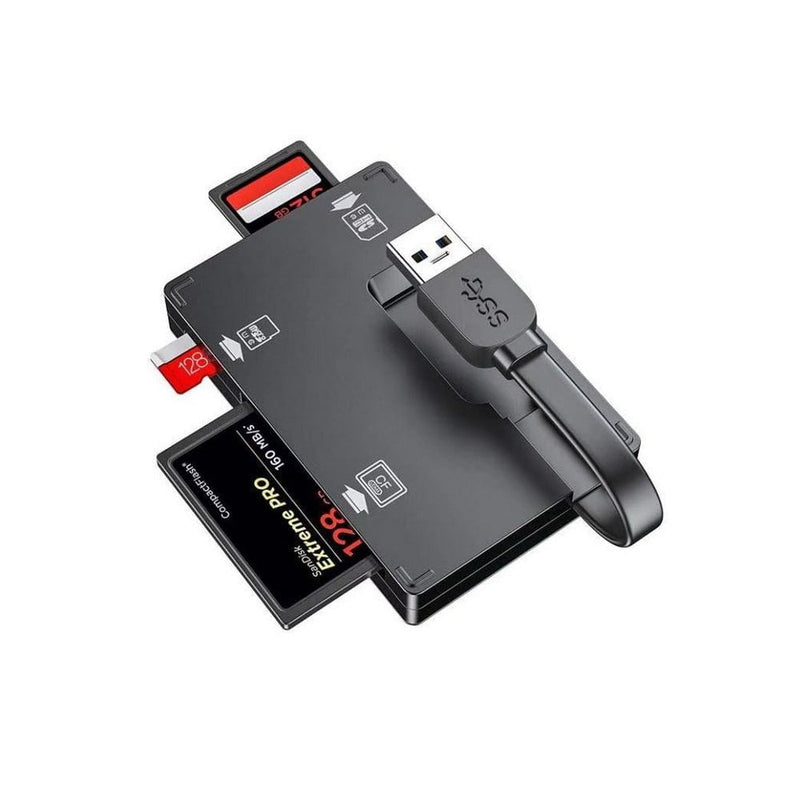 Simplecom CR309 3-Slot SuperSpeed USB 3.0 Card Reader with Card Storage Case Payday Deals