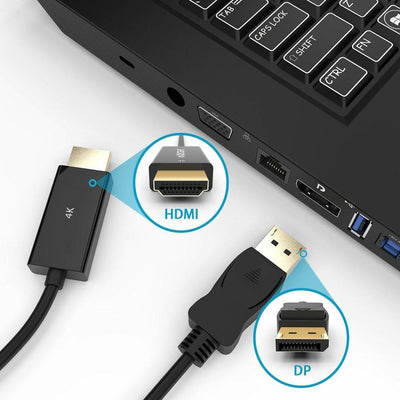 Simplecom DA201 4K DisplayPort to HDMI Cable 2160P Ultra HD 1.8M Payday Deals