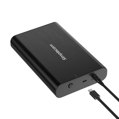 Simplecom SE331 Aluminium 3.5'' SATA to USB-C External Hard Drive Enclosure USB 3.2 Gen1 5Gbps Payday Deals