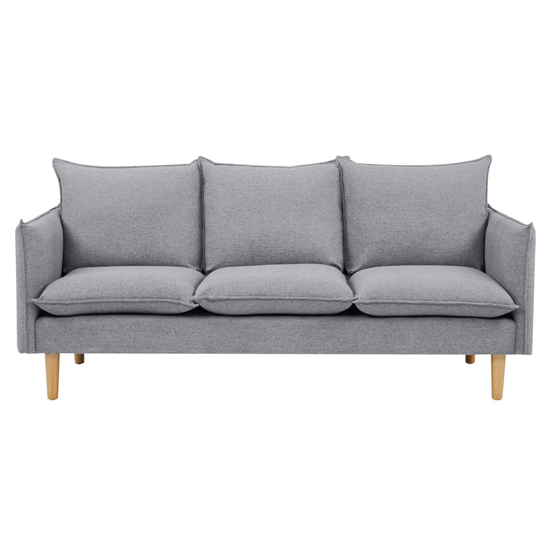 Sinatra 2 + 3 Seater Fabric Sofa Lounge Couch Grey Payday Deals