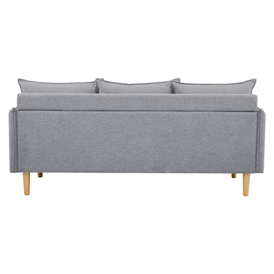 Sinatra 2 + 3 Seater Fabric Sofa Lounge Couch Grey Payday Deals