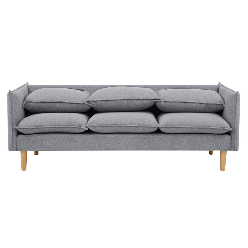 Sinatra 2 + 3 Seater Fabric Sofa Lounge Couch Grey Payday Deals