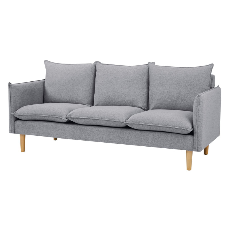 Sinatra 3 Seater Fabric Sofa Lounge Couch Grey Payday Deals