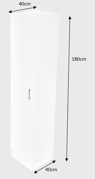 Single Door Multi-purpose Cupboard - White