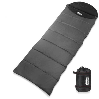 Weisshorn Single Thermal Micro Compact Sleeping Bag - Black & Grey