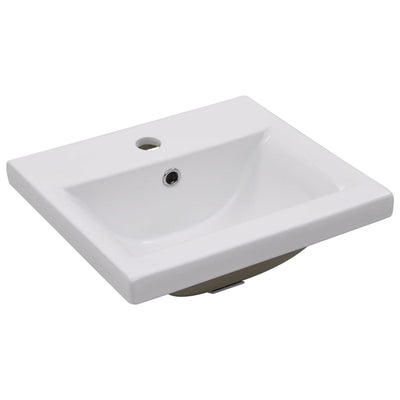 Sink Cabinet with Built-in Basin White Engineered Wood Payday Deals
