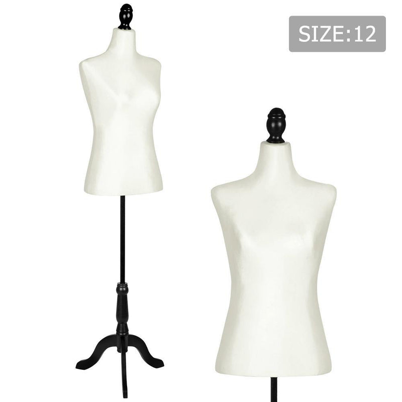 Size 12 Female Mannequin - Black & White