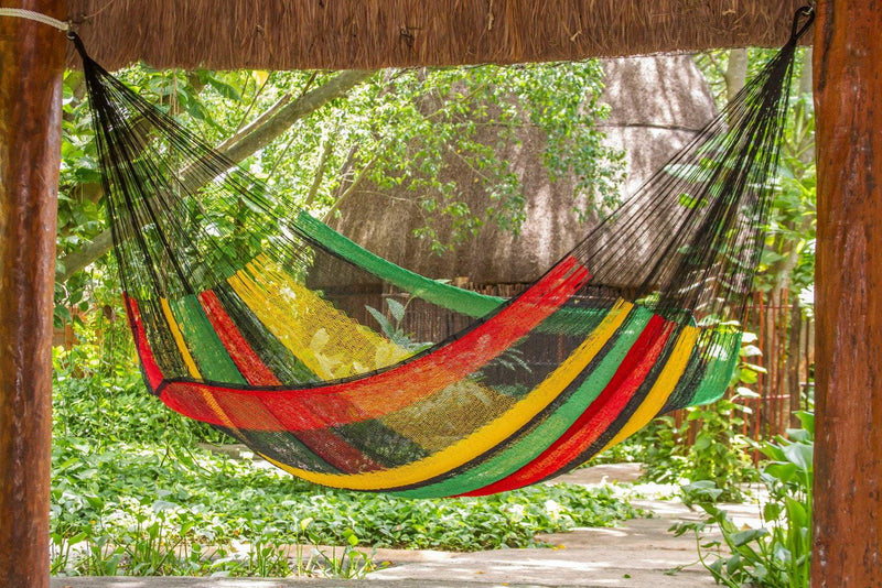 Size Cotton Hammock in Rasta