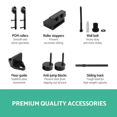 Sliding Barn Door Hardware - Black Payday Deals