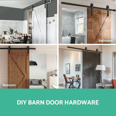 Sliding Barn Door Hardware - Black Payday Deals