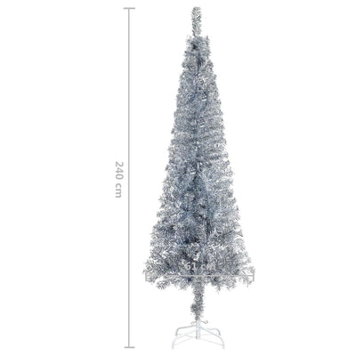 Slim Christmas Tree Silver 240 cm Payday Deals