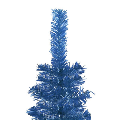 Slim Christmas Tree with LEDs&Ball Set Blue 150 cm Payday Deals