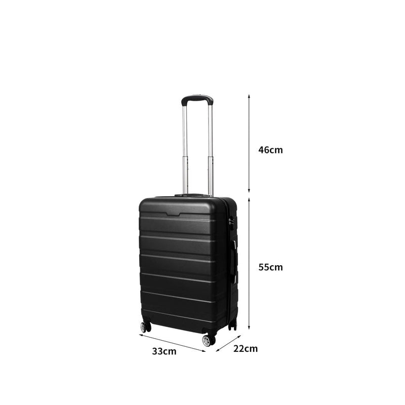 Slimbridge 20" Luggage Suitcase Trolley Travel Packing Lock Hard Shell Black Payday Deals