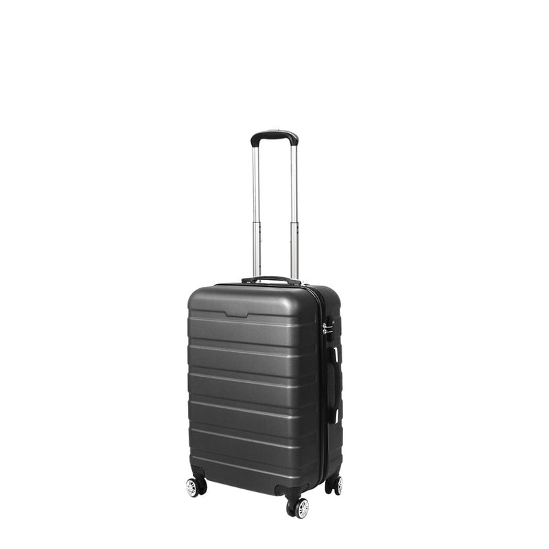 Slimbridge 20" Luggage Suitcase Trolley Travel Packing Lock Hard Shell Dark Grey Payday Deals