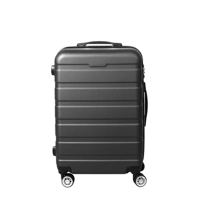 Slimbridge 20" Luggage Suitcase Trolley Travel Packing Lock Hard Shell Dark Grey Payday Deals