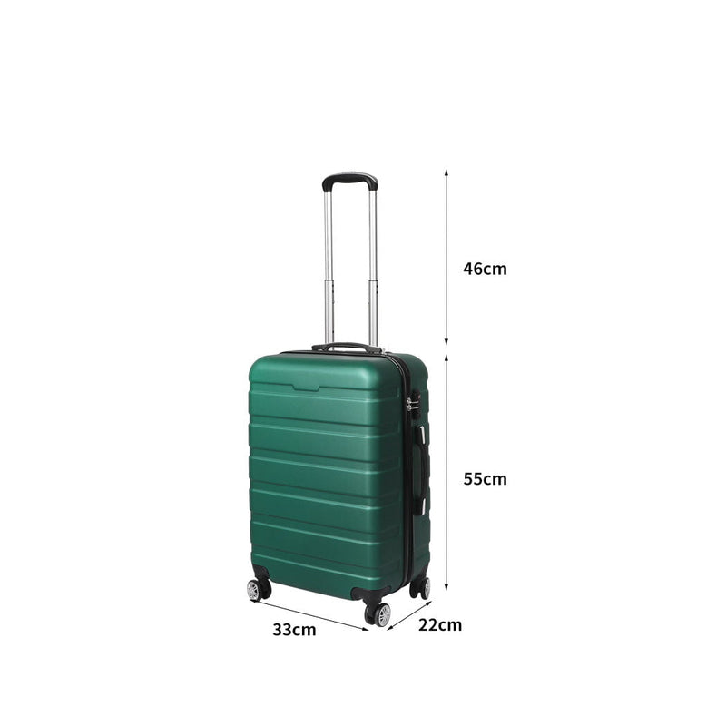 Slimbridge 20" Luggage Suitcase Trolley Travel Packing Lock Hard Shell Green Payday Deals