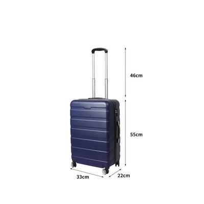 Slimbridge 20" Luggage Suitcase Trolley Travel Packing Lock Hard Shell Navy Payday Deals