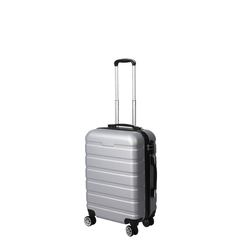 Slimbridge 20" Luggage Suitcase Trolley Travel Packing Lock Hard Shell Silver Payday Deals