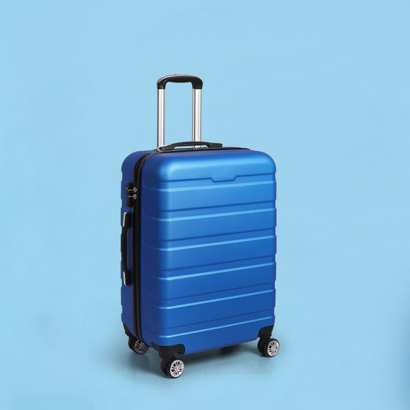 Slimbridge 24" Luggage Suitcase Trolley Travel Packing Lock Hard Shell Blue Payday Deals