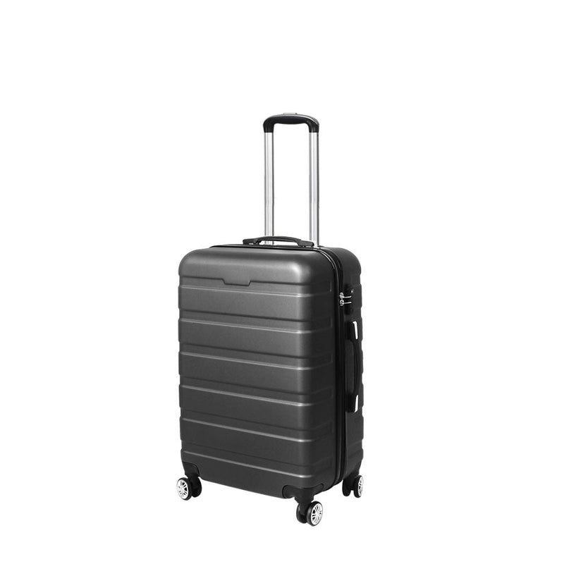 Slimbridge 24" Luggage Suitcase Trolley Travel Packing Lock Hard Shell Dark Grey Payday Deals