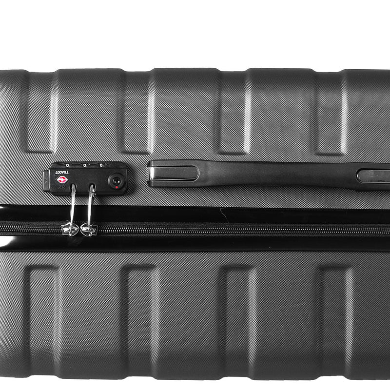 Slimbridge 24" Luggage Suitcase Trolley Travel Packing Lock Hard Shell Dark Grey Payday Deals