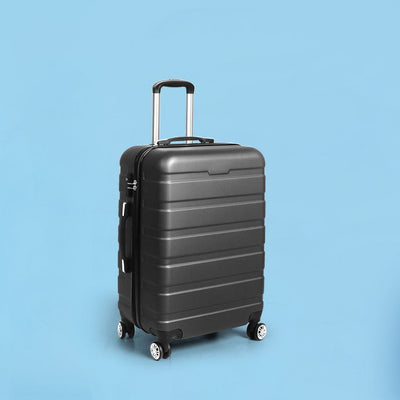 Slimbridge 24" Luggage Suitcase Trolley Travel Packing Lock Hard Shell Dark Grey Payday Deals