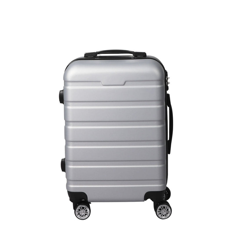 Slimbridge 24" Luggage Suitcase Trolley Travel Packing Lock Hard Shell Silver Payday Deals