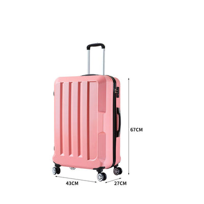 Slimbridge 24" Travel Luggage Lightweight Check In Cabin Suitcase TSA Rose Gold Payday Deals