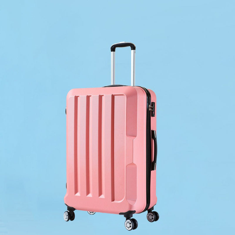 Slimbridge 24" Travel Luggage Lightweight Check In Cabin Suitcase TSA Rose Gold Payday Deals