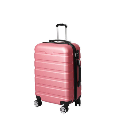 Slimbridge 28" Luggage Suitcase Trolley Travel Packing Lock Hard Shell Rose Gold