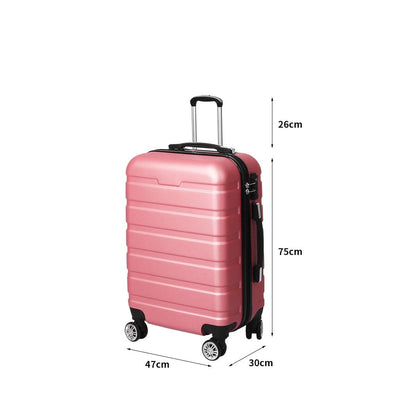 Slimbridge 28" Luggage Suitcase Trolley Travel Packing Lock Hard Shell Rose Gold Payday Deals