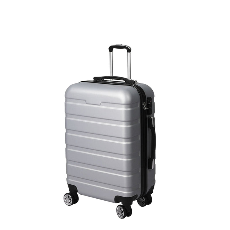 Slimbridge 28" Luggage Suitcase Trolley Travel Packing Lock Hard Shell Silver Payday Deals