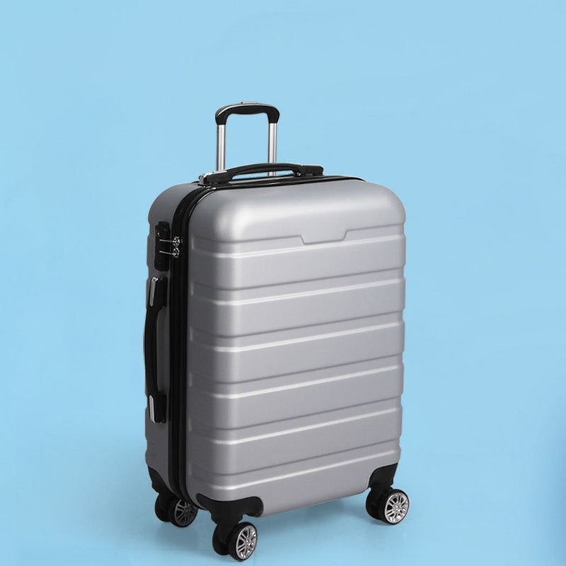 Slimbridge 28" Luggage Suitcase Trolley Travel Packing Lock Hard Shell Silver Payday Deals