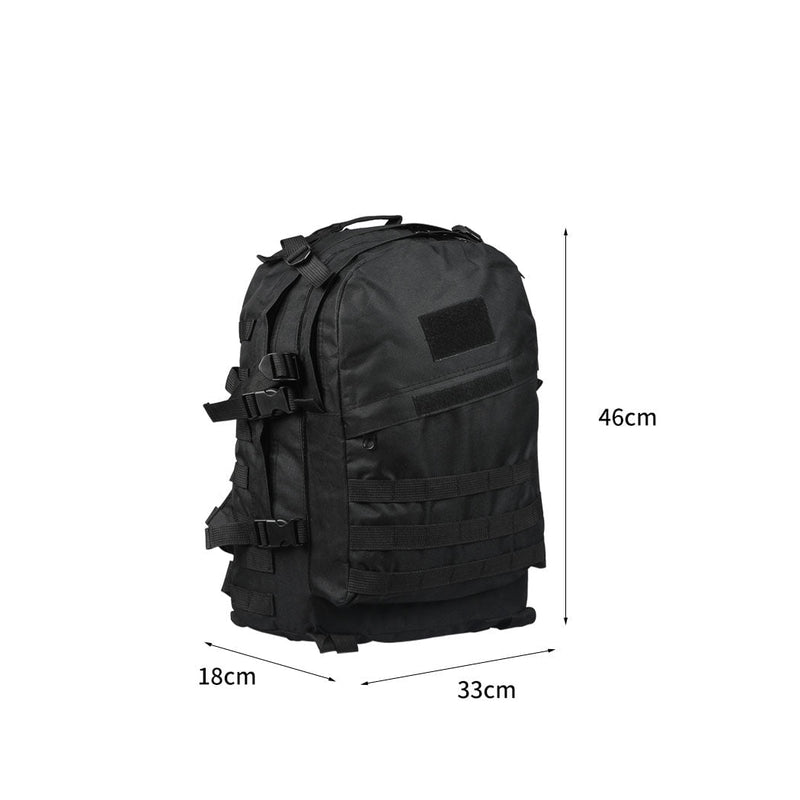 Slimbridge 35L Waterproof Backpack Military Hiking Camping Rucksack Outdoor Black Payday Deals