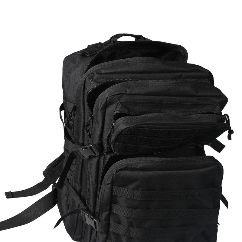 Slimbridge 45L Waterproof Backpack Military Hiking Camping Rucksack Outdoor Black Payday Deals