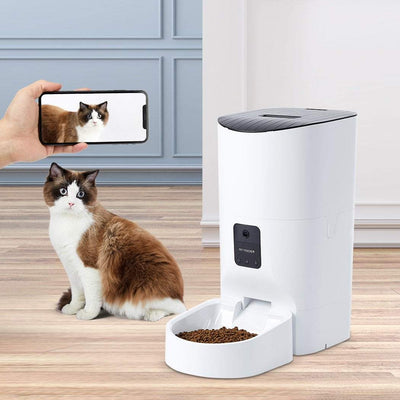 Smart Pet Feeder Camera Dog Cat Automatic Food Dispenser Portable Remote Bowl Payday Deals