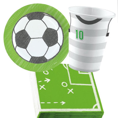 Soccer Goal Kicker 8 Guest Tableware Party Pack