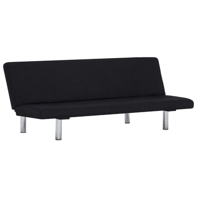 Sofa Bed Black Polyester Payday Deals
