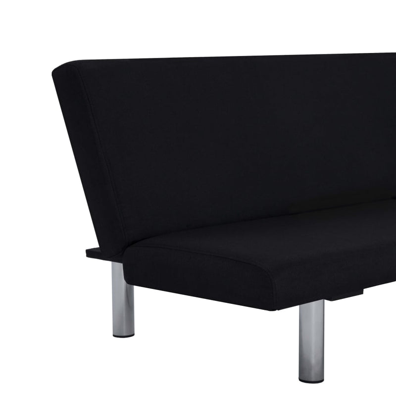 Sofa Bed Black Polyester Payday Deals