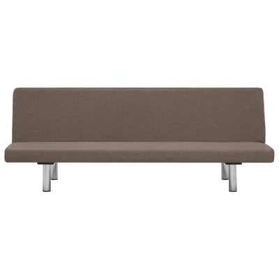 Sofa Bed Taupe Polyester Payday Deals