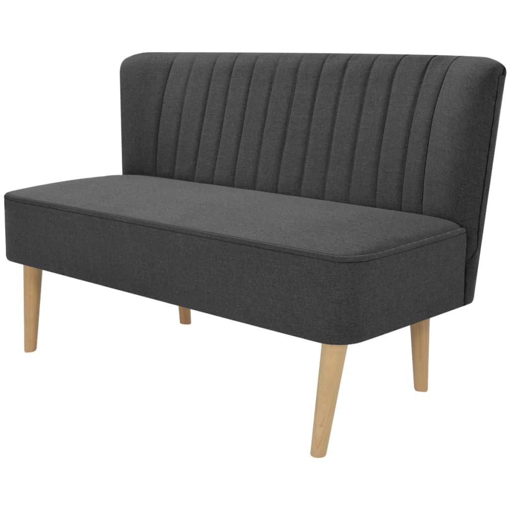 Sofa Fabric 117x55.5x77 cm Dark Grey vidaXL Australia