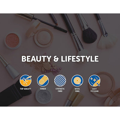Soft 15Pcs Pro Face Powder Makeup Brushes Set Eyeshader Blending Highlight Tools Payday Deals